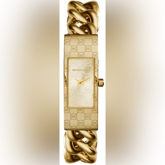 Michael Kors Accessories - MICHAEL kors Hayden Logo-Engraved Chain-Link Watch